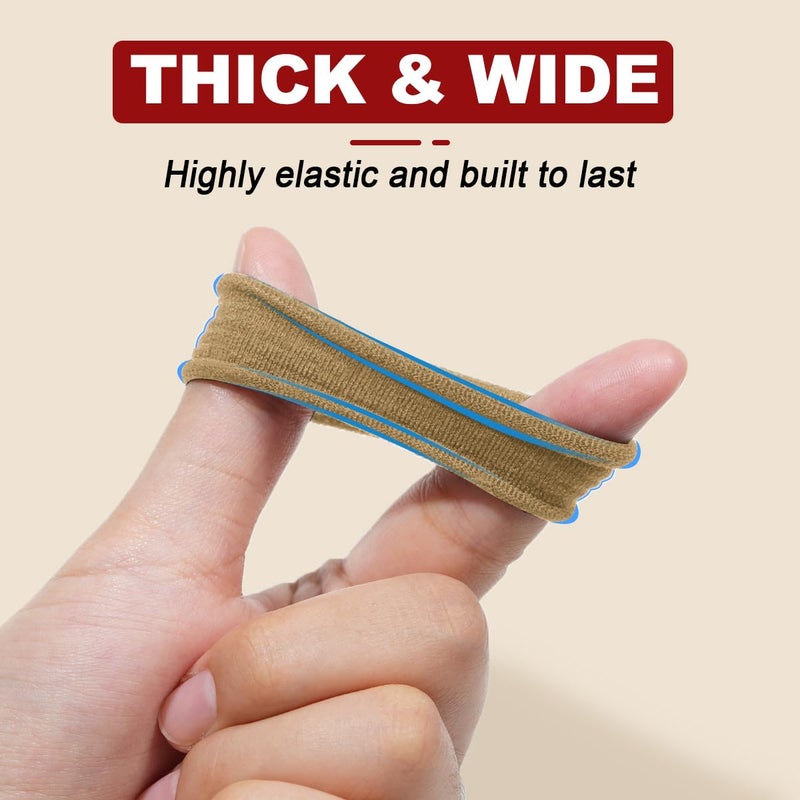 IKOCO 150PCS Hair Ties, Hair Ties for Women No Damage, Cotton Seamless Ponytail Holders for Thick Hair, Light Brown - Image 4